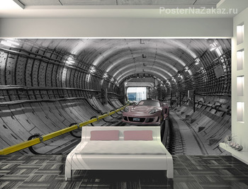 Фотообои Тоннель метро