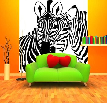 Изображение задумчивой зебры
